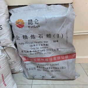 Fully Refined Paraffin Wax 58/60 by PetroChina in 50 kg bag