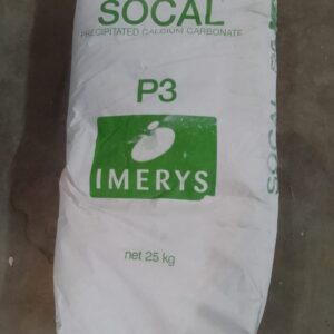 Imerys SOCAL P3 precipitated calcium carbonate 25 kg bag